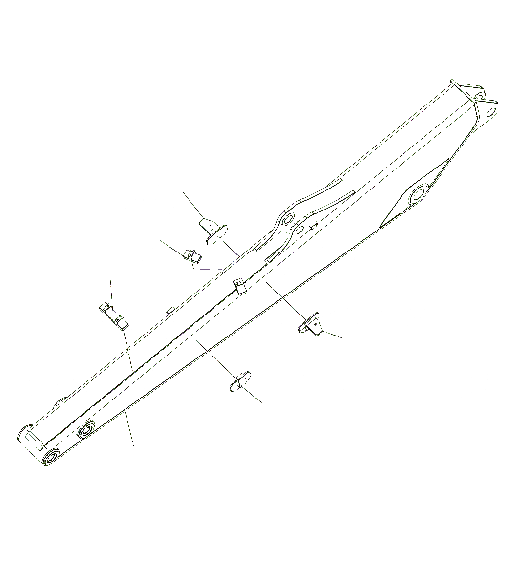 Схема запчастей Komatsu PC130F-7 - РУКОЯТЬ (.9M) (ДОПОЛН. ГИДРОЛИНИЯ) (ДЛЯ RLG) T