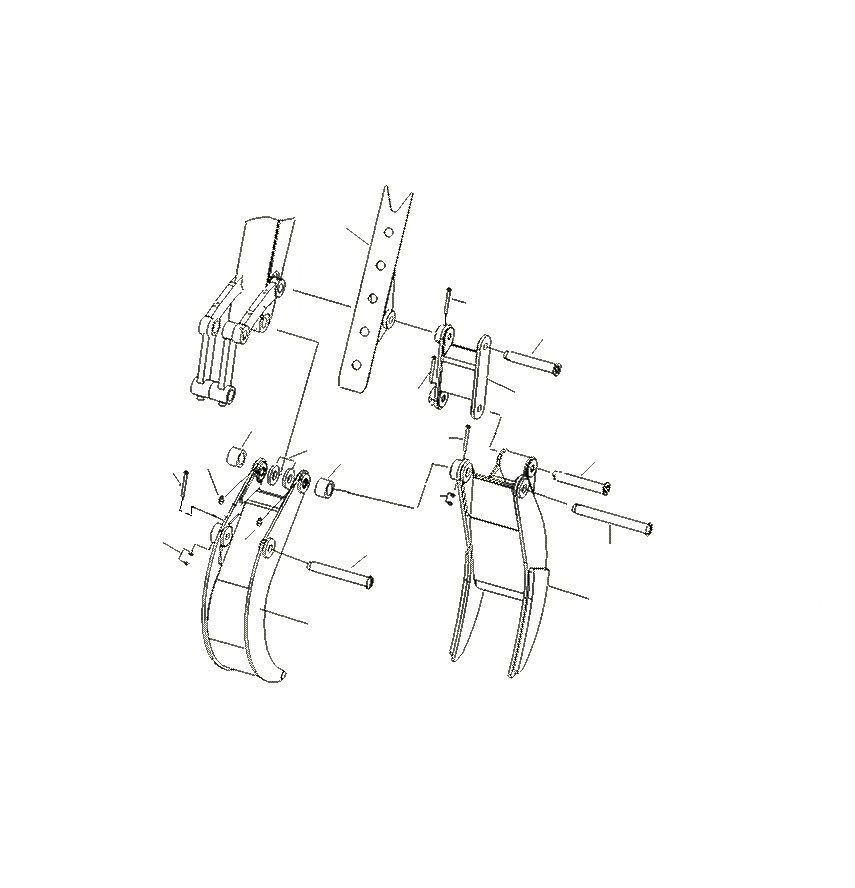 Схема запчастей Komatsu PC130F-7 - FIX ЗАХВАТ T