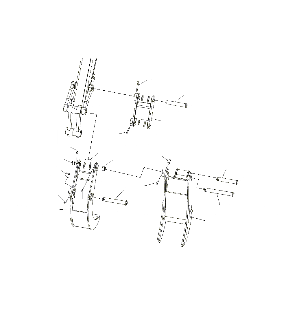 Схема запчастей Komatsu PC130F-7 - FIX ЗАХВАТ (УДЛИНН. REACH) T