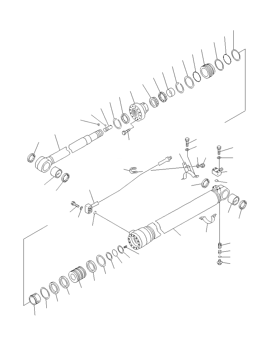 Схема запчастей Komatsu PC130F-7 - ЦИЛИНДР РУКОЯТИSHEAR HEAD (J7-UP) T