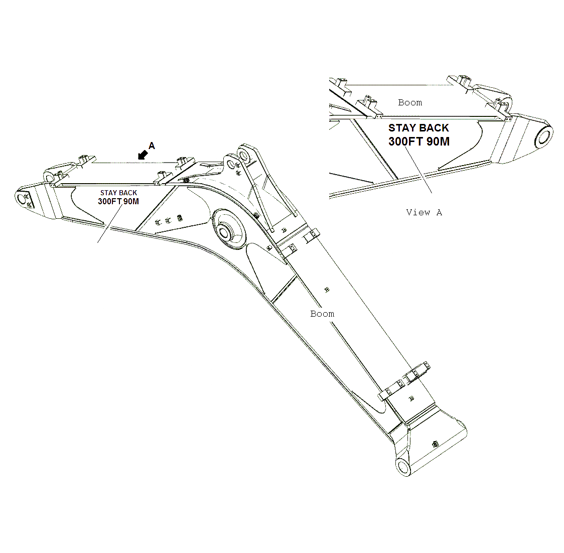 Схема запчастей Komatsu PC130F-7 - МАРКИРОВКА (ДЛЯ SHEAR HEAD)(№J7-UP) U