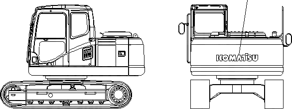 Схема запчастей Komatsu PC130F-7 - ЛОГОТИП (ПРОТИВОВЕС) U