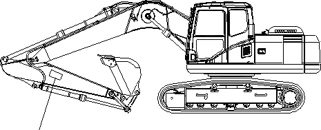 Схема запчастей Komatsu PC130F-7 - ЛОГОТИП (РУКОЯТЬ) U