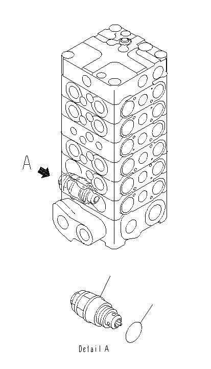 Схема запчастей Komatsu PC130F-7 - ОСНОВН. КЛАПАН (-КЛАПАН) (7/) (С ПРЕДОТВРАЩЕНИЕМ СМЕЩЕНИЯ) Y