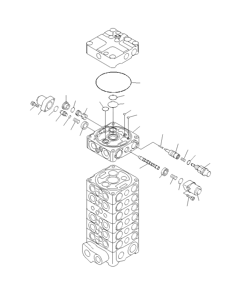 Схема запчастей Komatsu PC130F-7 - ОСНОВН. КЛАПАН ( АКТУАТОР)(/) Y