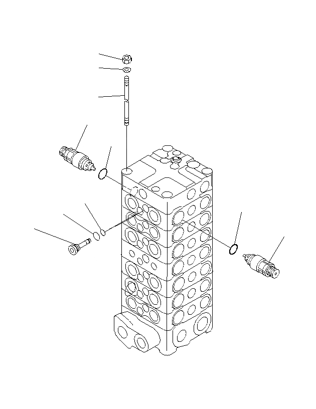 Схема запчастей Komatsu PC130F-7 - ОСНОВН. КЛАПАН ( АКТУАТОР)(/) Y