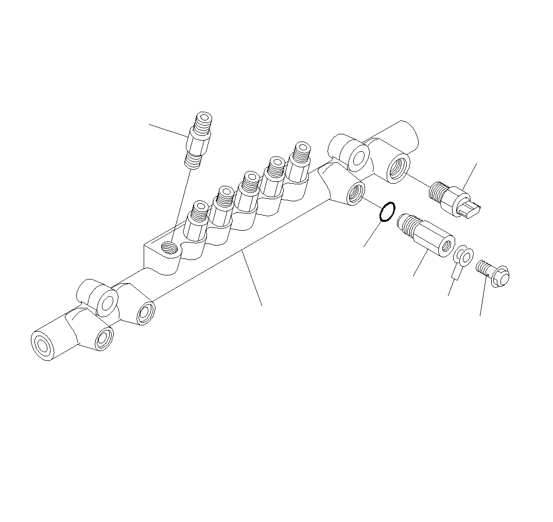 Схема запчастей Komatsu PC400LCSE-8R - COMMON RAIL (ВНУТР. ЧАСТИ)(№-UP) A