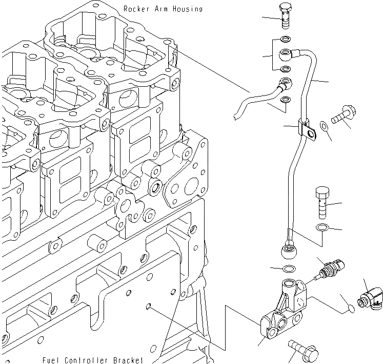 Схема запчастей Komatsu PC400LCSE-8R - ВОЗВРАТ ТОПЛИВА A