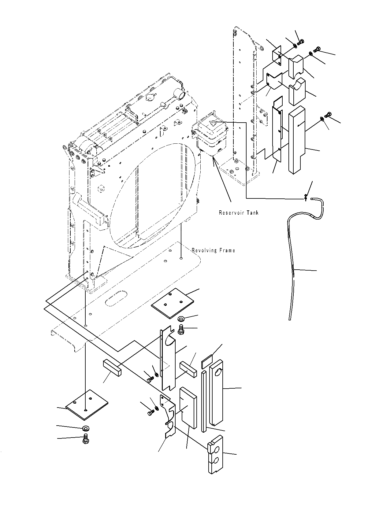 Схема запчастей Komatsu PC400LCSE-8R - ОХЛАЖД-Е (COVER) C