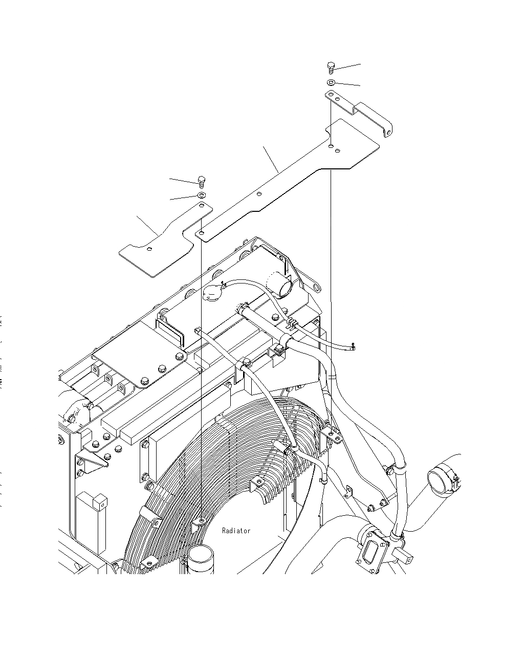 Схема запчастей Komatsu PC400LCSE-8R - ЗАЩИТА ВЕНТИЛЯТОРА C