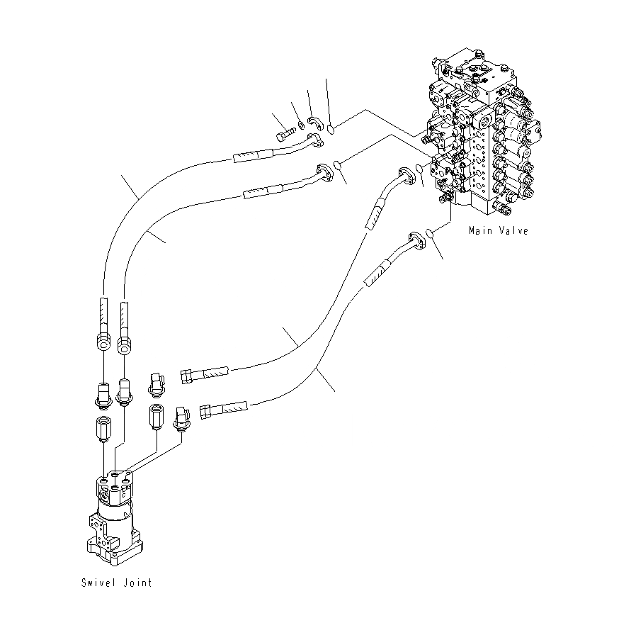 Схема запчастей Komatsu PC400LCSE-8R - ЛИНИЯ ХОДА H