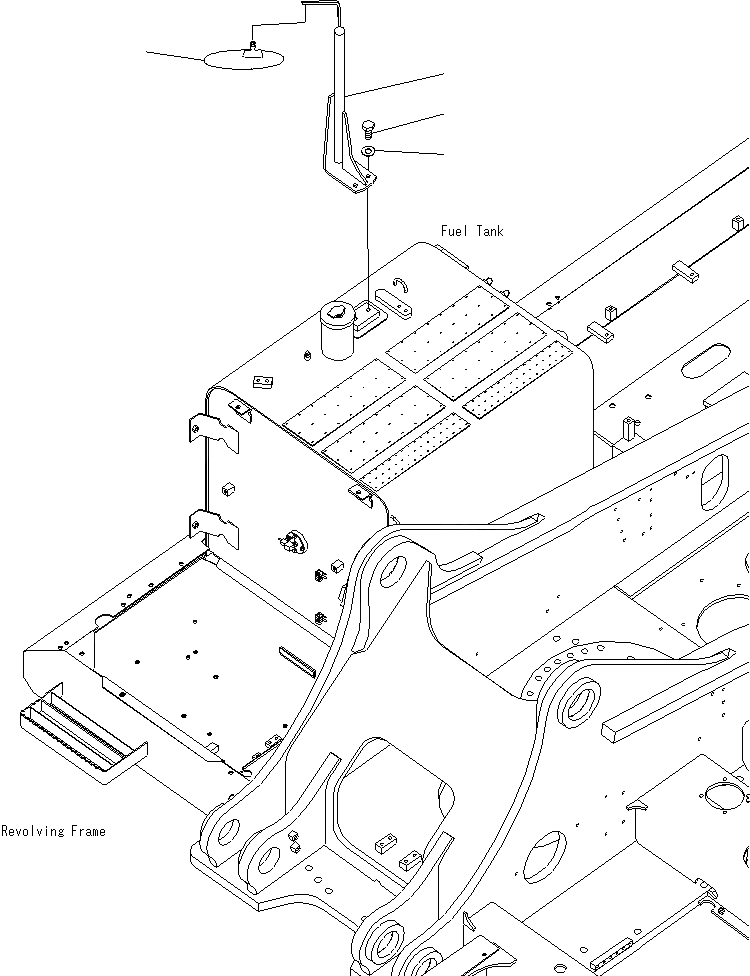 Схема запчастей Komatsu PC400LCSE-8R - ЗАДН. VIEW MIRROR M