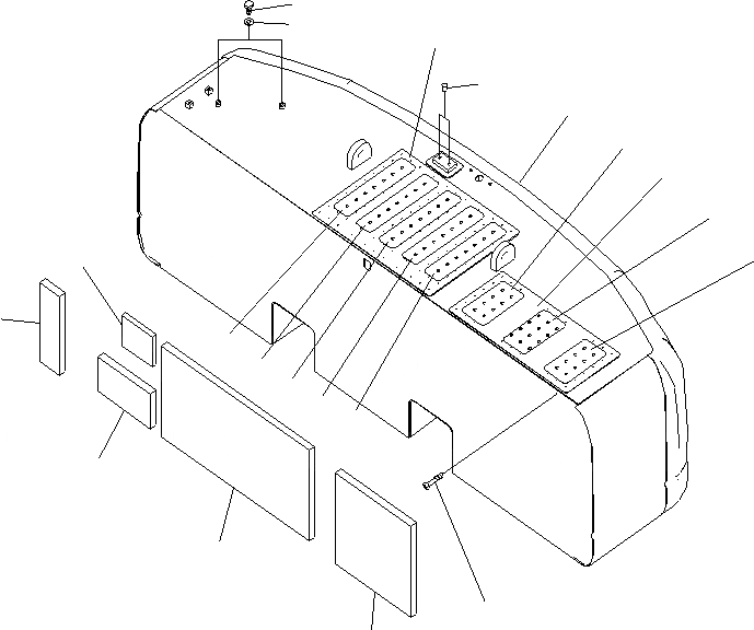 Схема запчастей Komatsu PC400LCSE-8R - ПРОТИВОВЕС (9KG) M