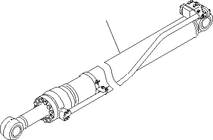 Схема запчастей Komatsu PC400LCSE-8R - ЦИЛИНДР РУКОЯТИС RESISTENT ( ЧАС.) (ОПЦИОНН.) T