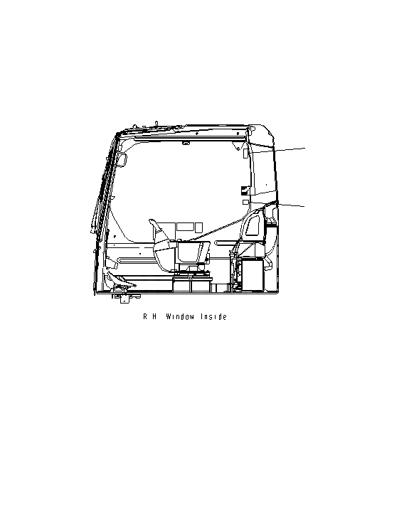 Схема запчастей Komatsu PC400LCSE-8R - ПРЕДУПРЕЖДАЮЩ. МАРКИРОВКА (КАБИНА WINDЗАЩИТН. БЛОКИР. OPERATION) (АНГЛ.) U
