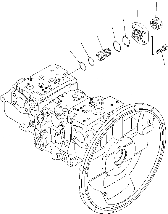 Схема запчастей Komatsu PC400LCSE-8R - ОСНОВН. НАСОС (9/) Y