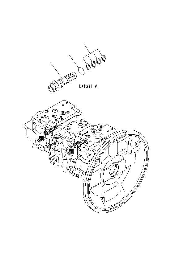 Схема запчастей Komatsu PC400LCSE-8R - ОСНОВН. НАСОС (/) Y