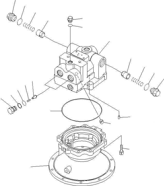 Схема запчастей Komatsu PC400LCSE-8R - МОТОР ПОВОРОТА (/) Y