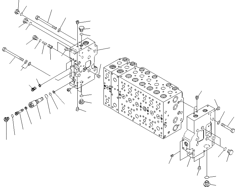 Схема запчастей Komatsu PC400LCSE-8R - ОСНОВН. КЛАПАН ( ACTUTOR) (7/) Y