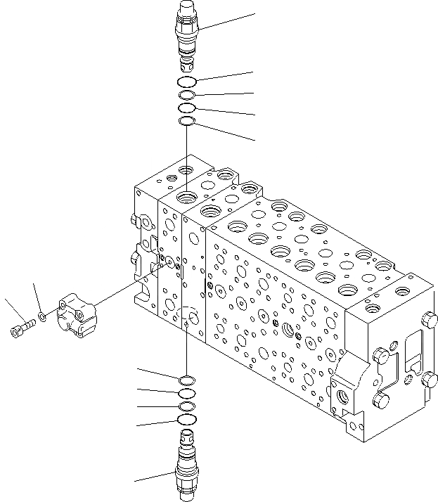 Схема запчастей Komatsu PC400LCSE-8R - ОСНОВН. КЛАПАН ( ACTUTOR) (/) Y