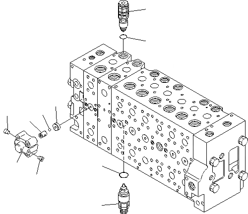 Схема запчастей Komatsu PC400LCSE-8R - ОСНОВН. КЛАПАН ( ACTUTOR) (/) Y