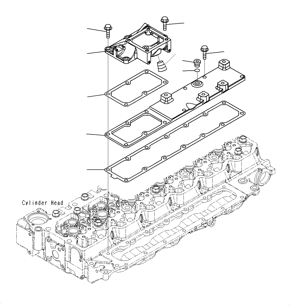 Схема запчастей Komatsu PC200-8M0 - ВПУСК ВОЗДУХА PORT COVER A