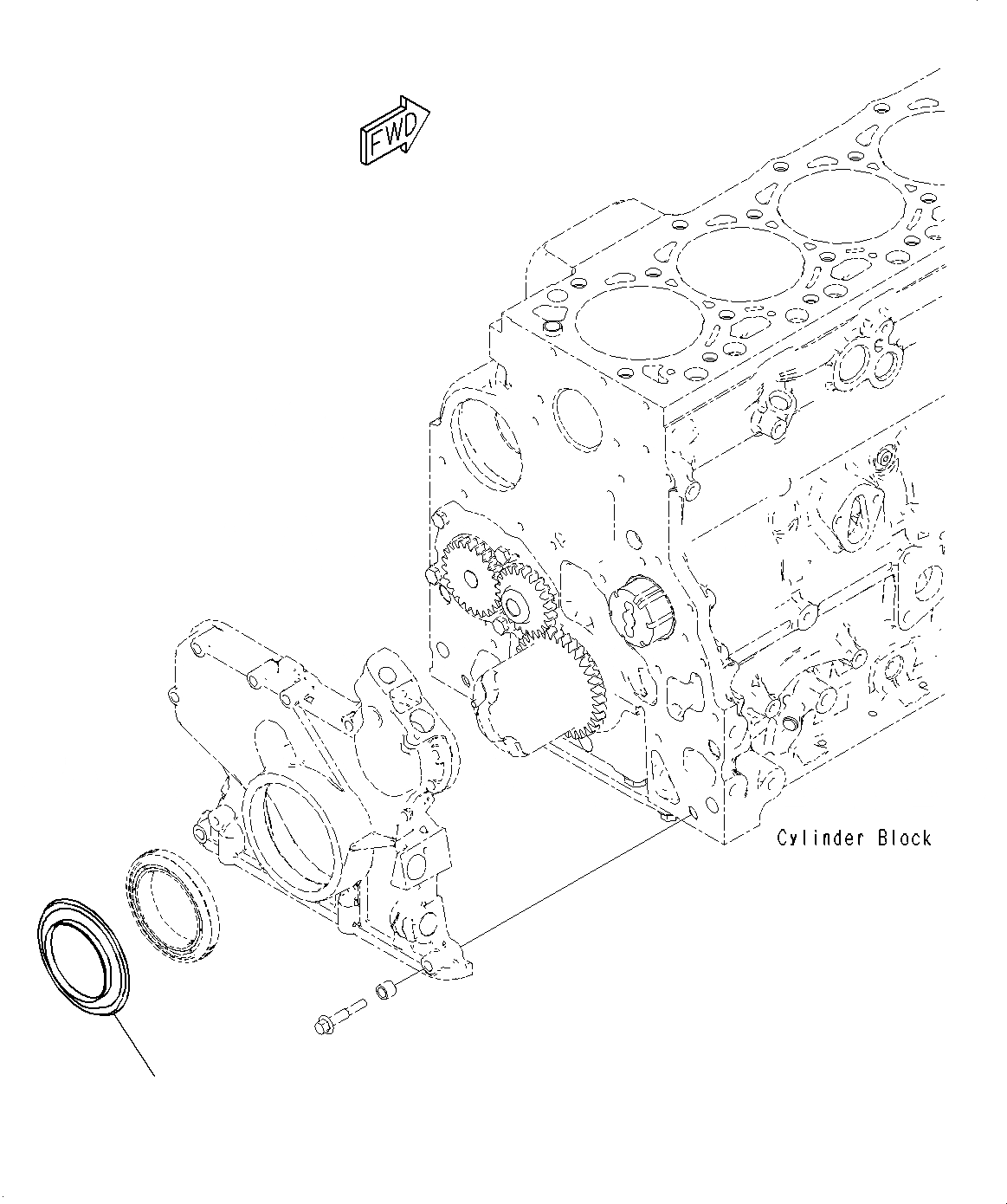 Схема запчастей Komatsu PC200-8M0 - DUST УПЛОТНЕНИЕ A