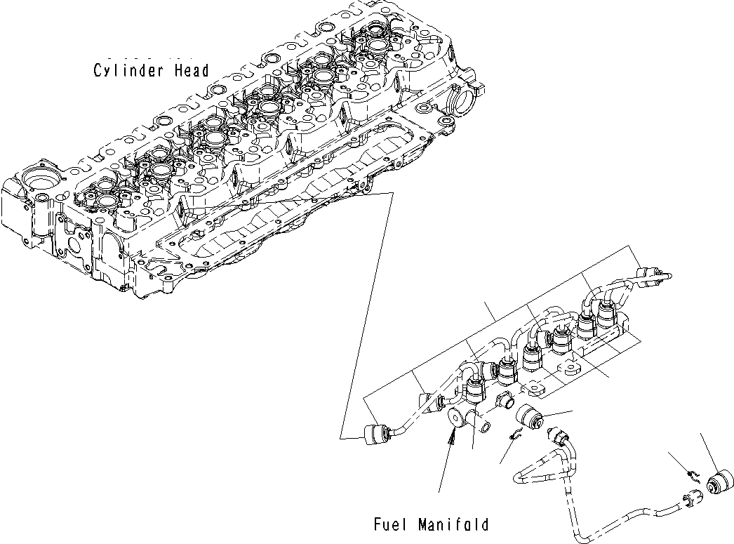 Схема запчастей Komatsu PC200-8M0 - ТОПЛИВН. СИСТЕМА COVER A