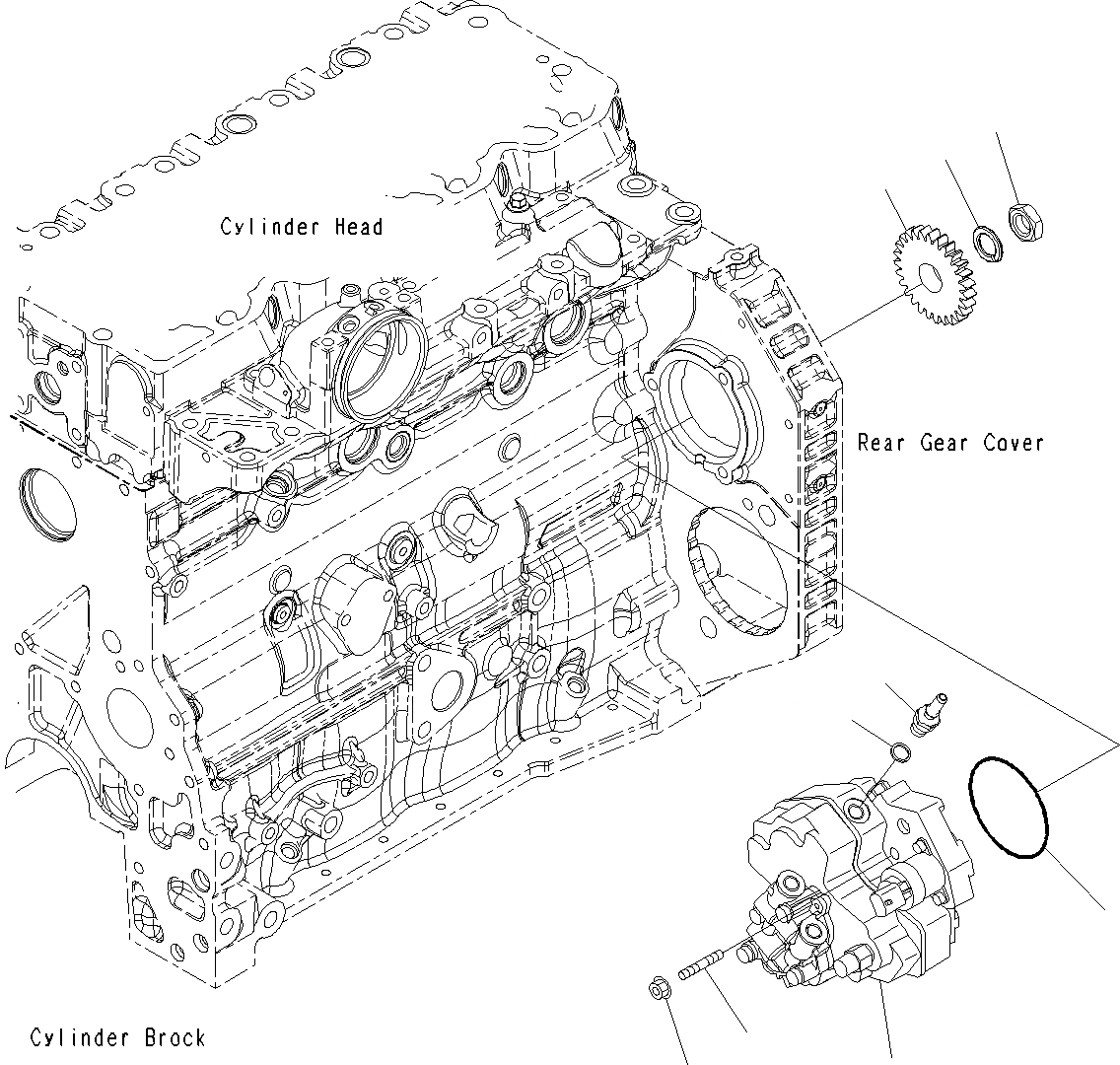 Схема запчастей Komatsu PC200-8M0 - ТОПЛИВН. НАСОС A