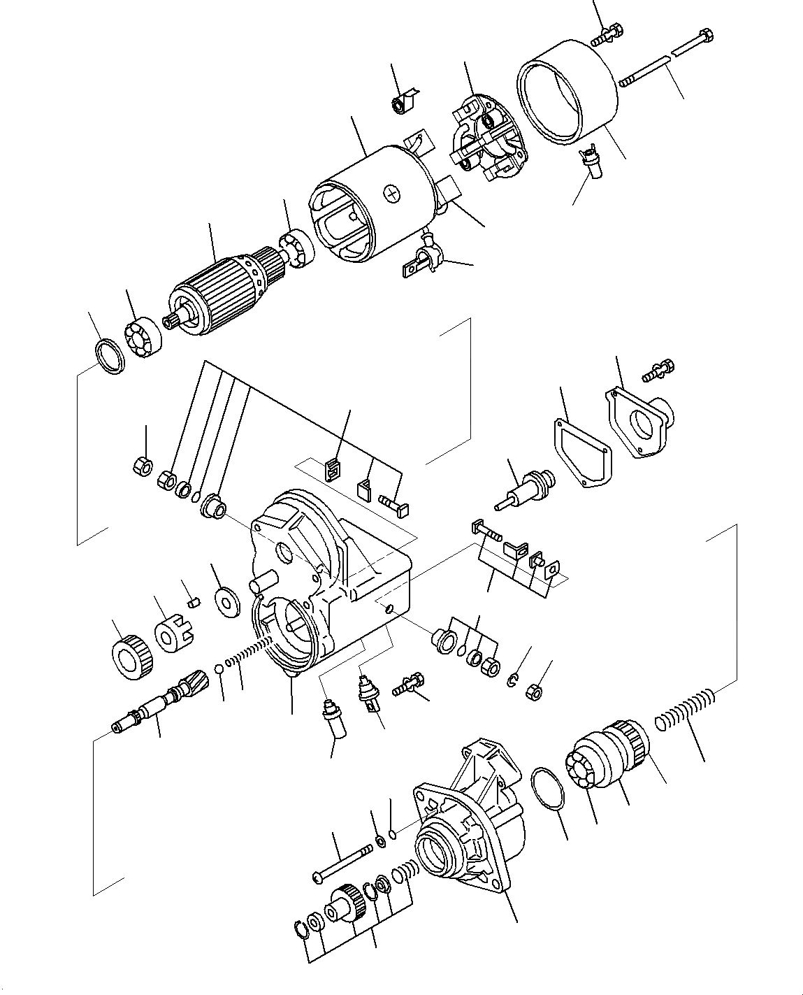 Схема запчастей Komatsu PC200-8M0 - СТАРТЕР (. KW) A