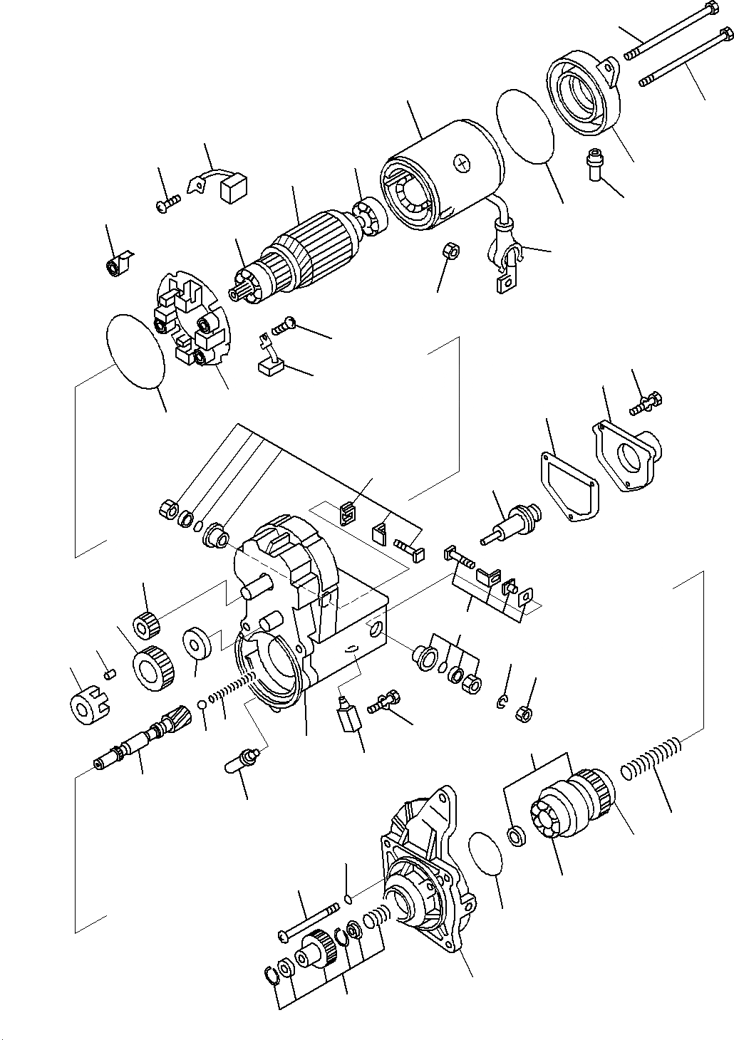 Схема запчастей Komatsu PC200-8M0 - СТАРТЕР (. KW) A