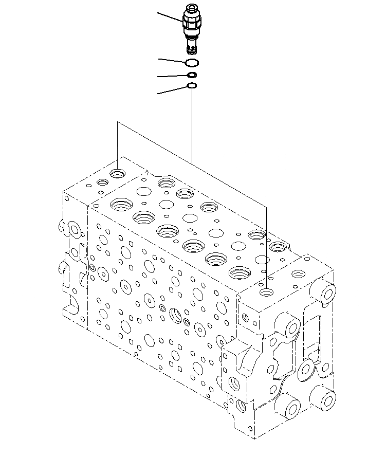 Схема запчастей Komatsu PC200-8M0 - ОСНОВН. УПРАВЛЯЮЩ. КЛАПАН(ВНУТР. ЧАСТИ)(9/7) H