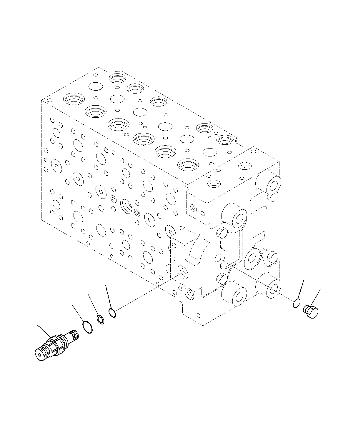 Схема запчастей Komatsu PC200-8M0 - ОСНОВН. УПРАВЛЯЮЩ. КЛАПАН(ВНУТР. ЧАСТИ)(/7) H