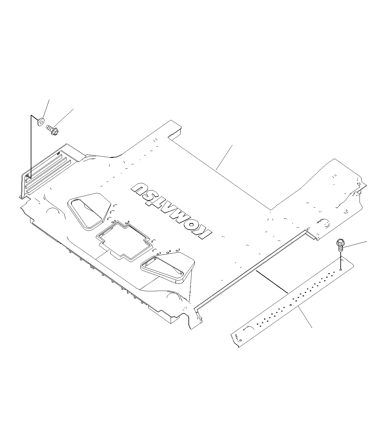 Схема запчастей Komatsu PC200-8M0 - ПОЛ МАТЕРИАЛ K