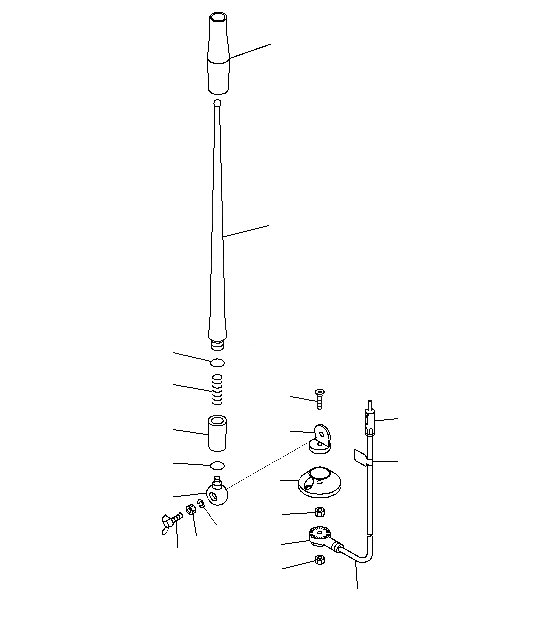 Схема запчастей Komatsu PC200-8M0 - КАБИНА(ВНУТР. ЧАСТИ И ANTENA) K