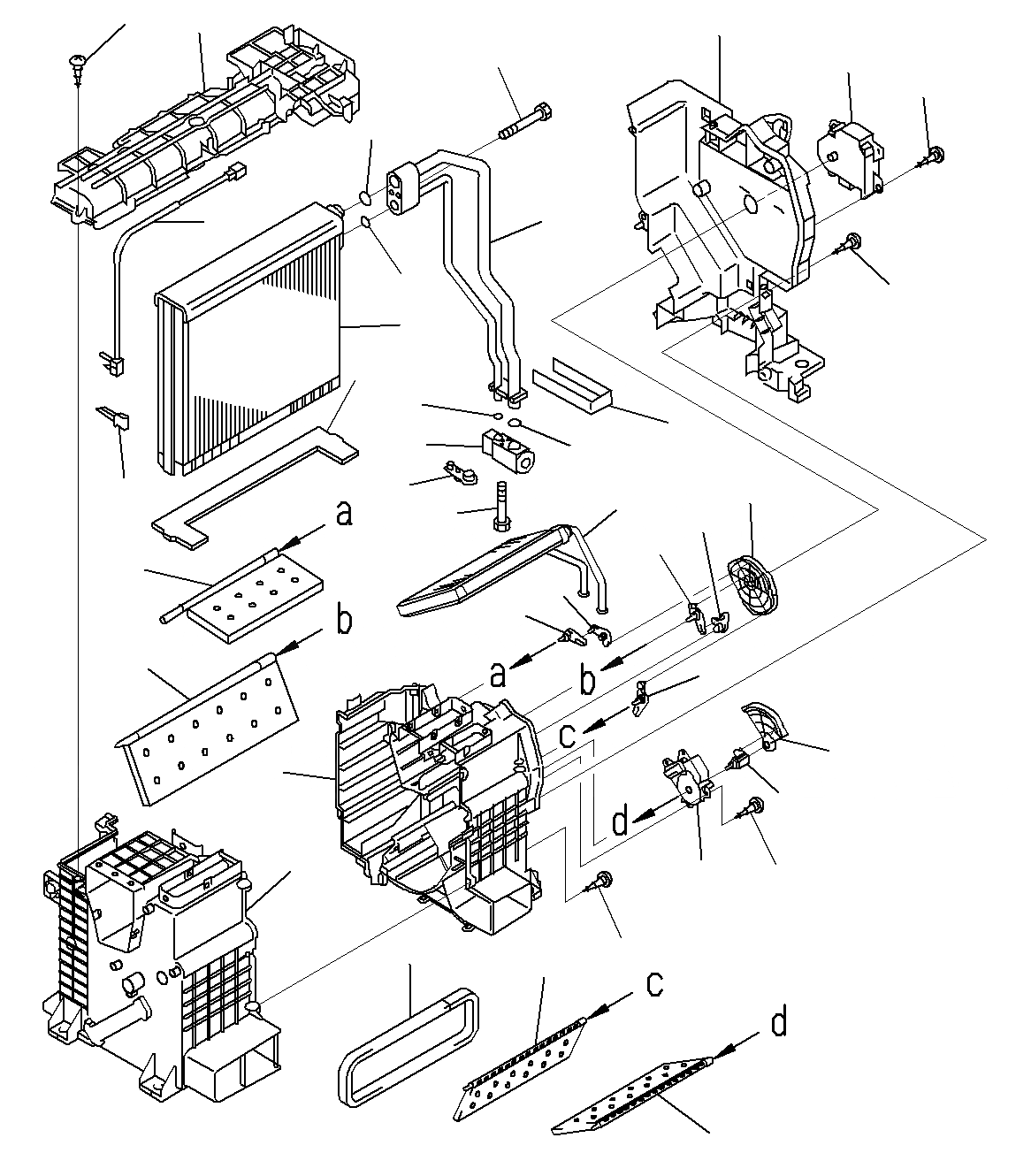 Схема запчастей Komatsu PC200-8M0 - КАБИНА(БЛОК КОНДИЦИОНЕРА)(/) K