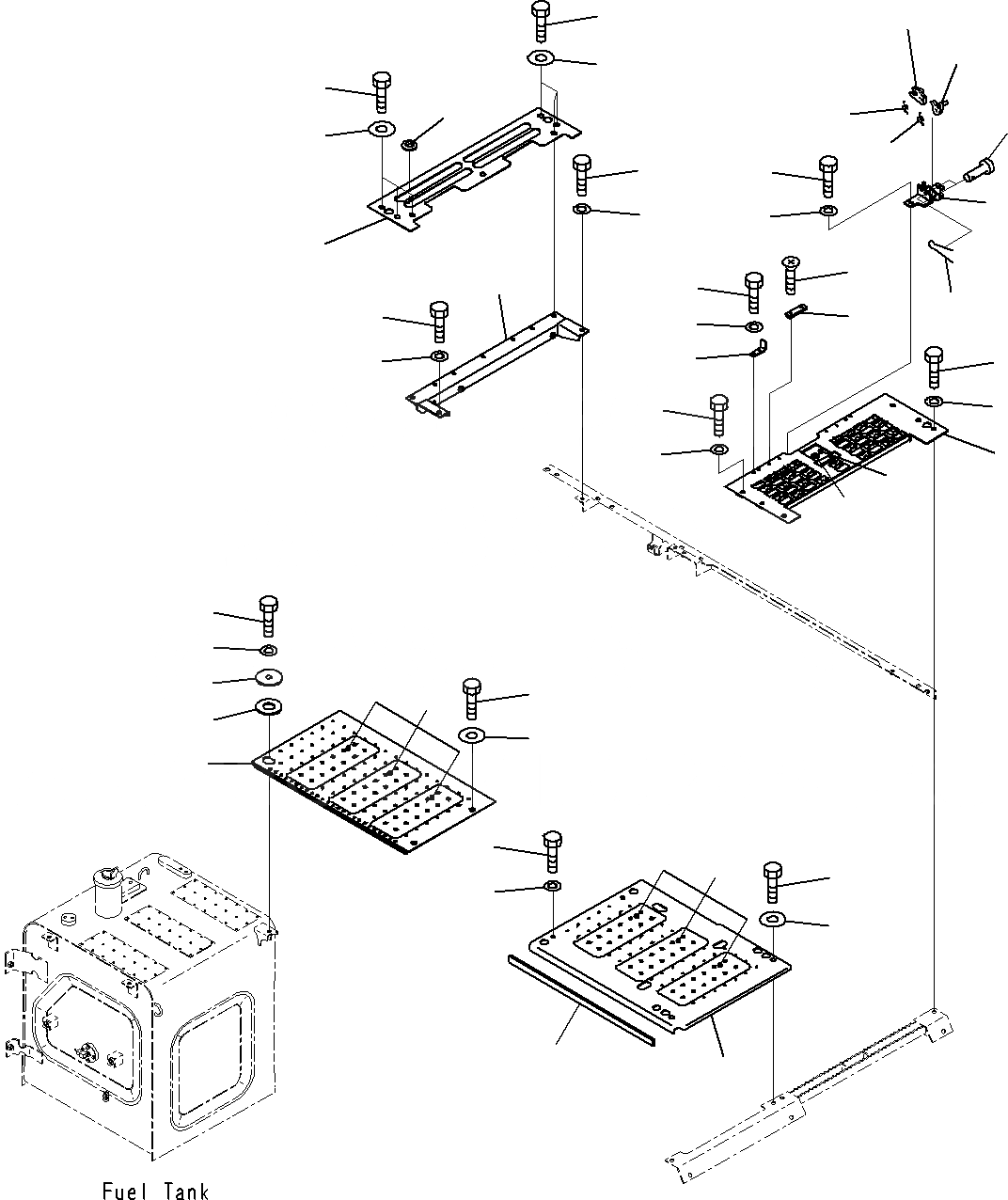 Схема запчастей Komatsu PC200-8M0 - КАБИНА COVER(КРЫШКАAND ВОЗДУХОВОДЫ) M