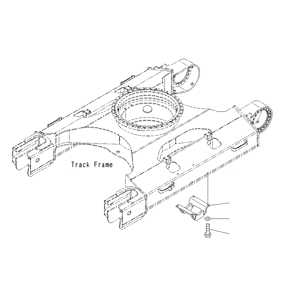 Схема запчастей Komatsu PC200-8M0 - ЗАЩИТА ОПОРНЫХ КАТКОВ R