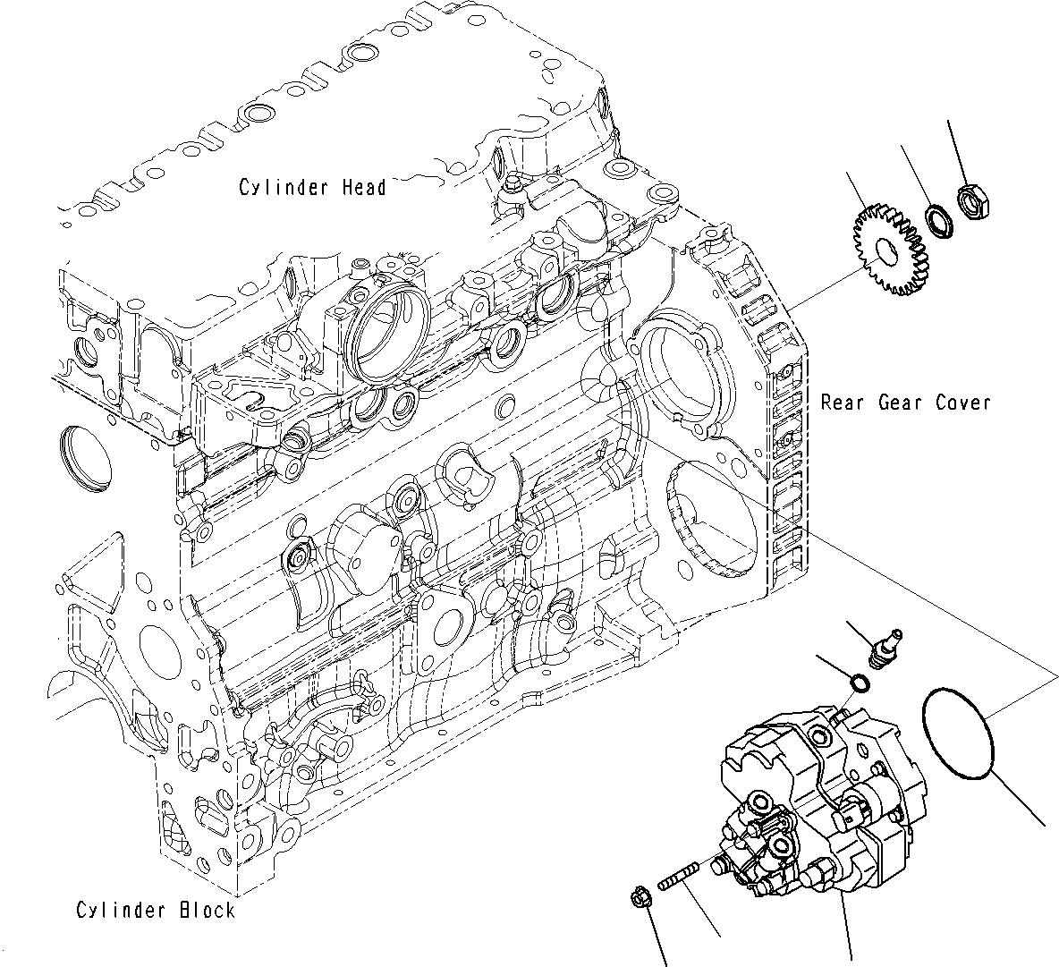 Схема запчастей Komatsu PC160LC-8 - ТОПЛИВН. НАСОС A