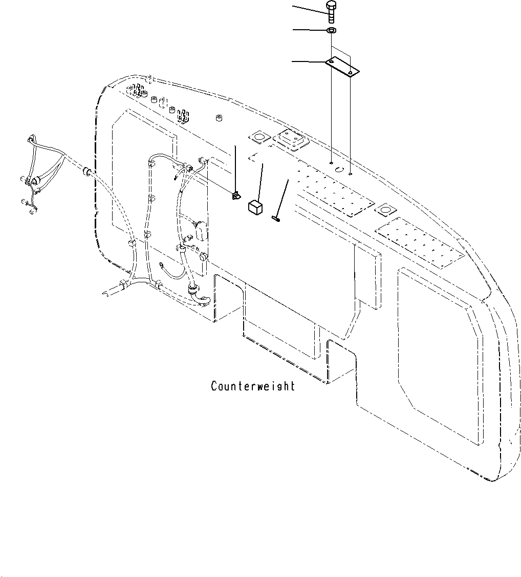 Схема запчастей Komatsu PC160LC-8 - ЗАДН.VIEW CAMERA (БЕЗ ЗАДН.VIEW CAMERA) E