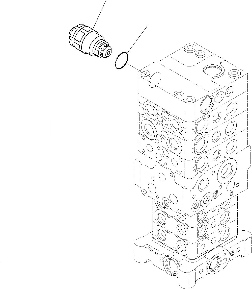 Схема запчастей Komatsu PC160LC-8 - УПРАВЛЯЮЩ. КЛАПАН (ВНУТР. ЧАСТИ)(/) H
