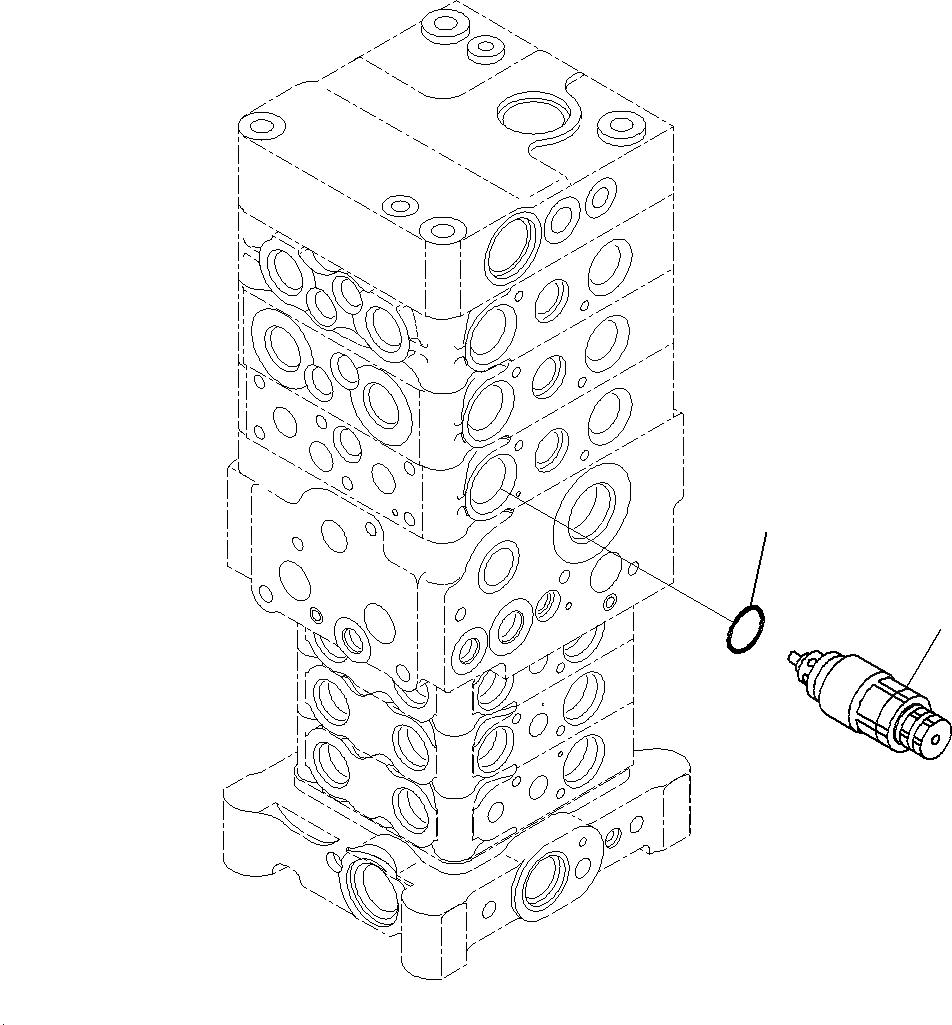 Схема запчастей Komatsu PC160LC-8 - УПРАВЛЯЮЩ. КЛАПАН (ВНУТР. ЧАСТИ)(7/) H