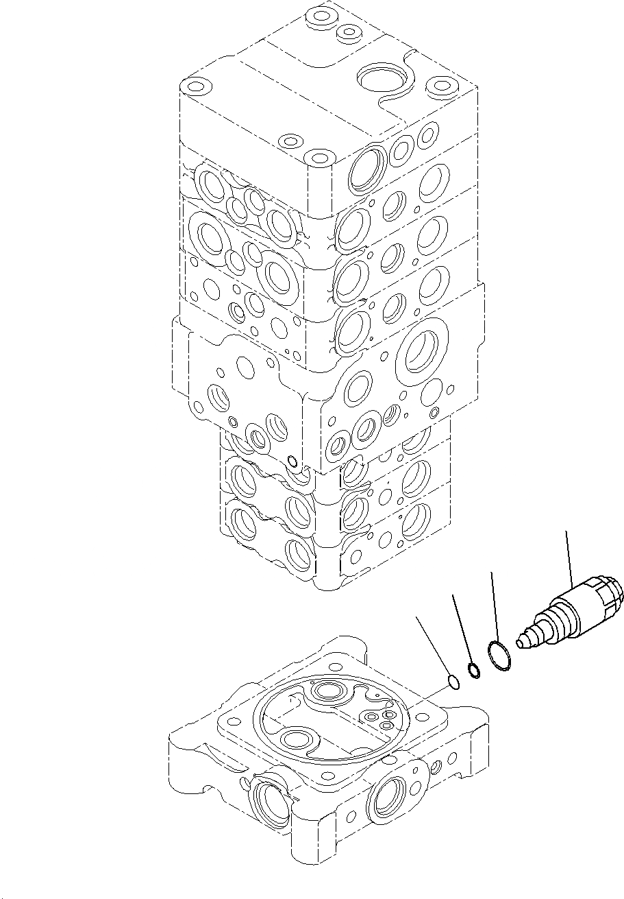 Схема запчастей Komatsu PC160LC-8 - УПРАВЛЯЮЩ. КЛАПАН (ВНУТР. ЧАСТИ)(9/) H