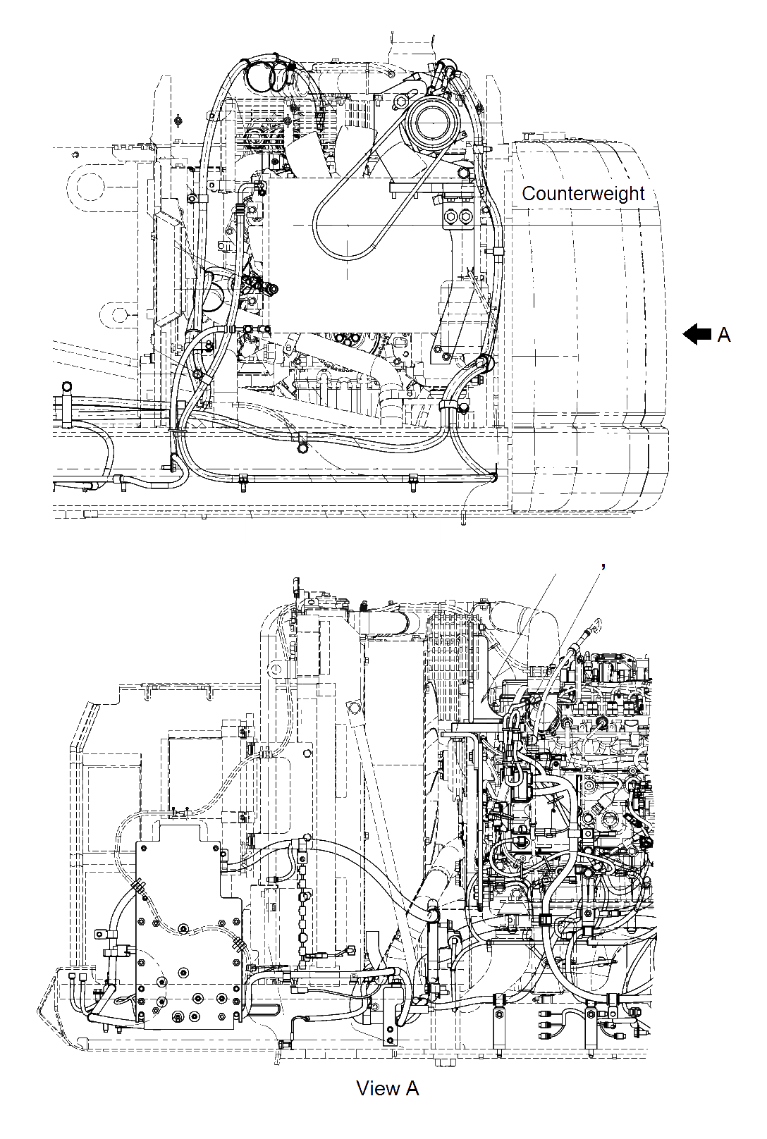 Схема запчастей Komatsu PC160LC-8 - AC LESS (/) K