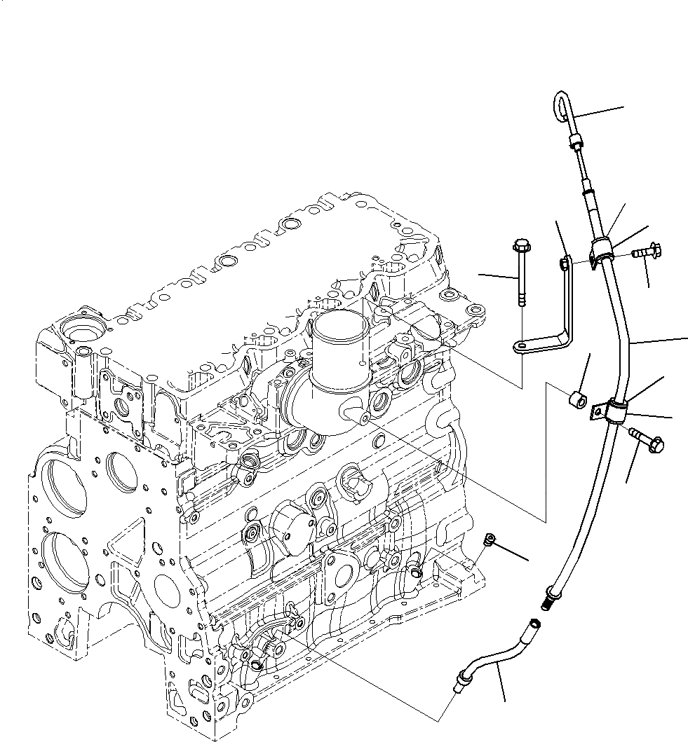 Схема запчастей Komatsu PC195LC-8 - ДВИГАТЕЛЬ МАСЛ. ЩУП A