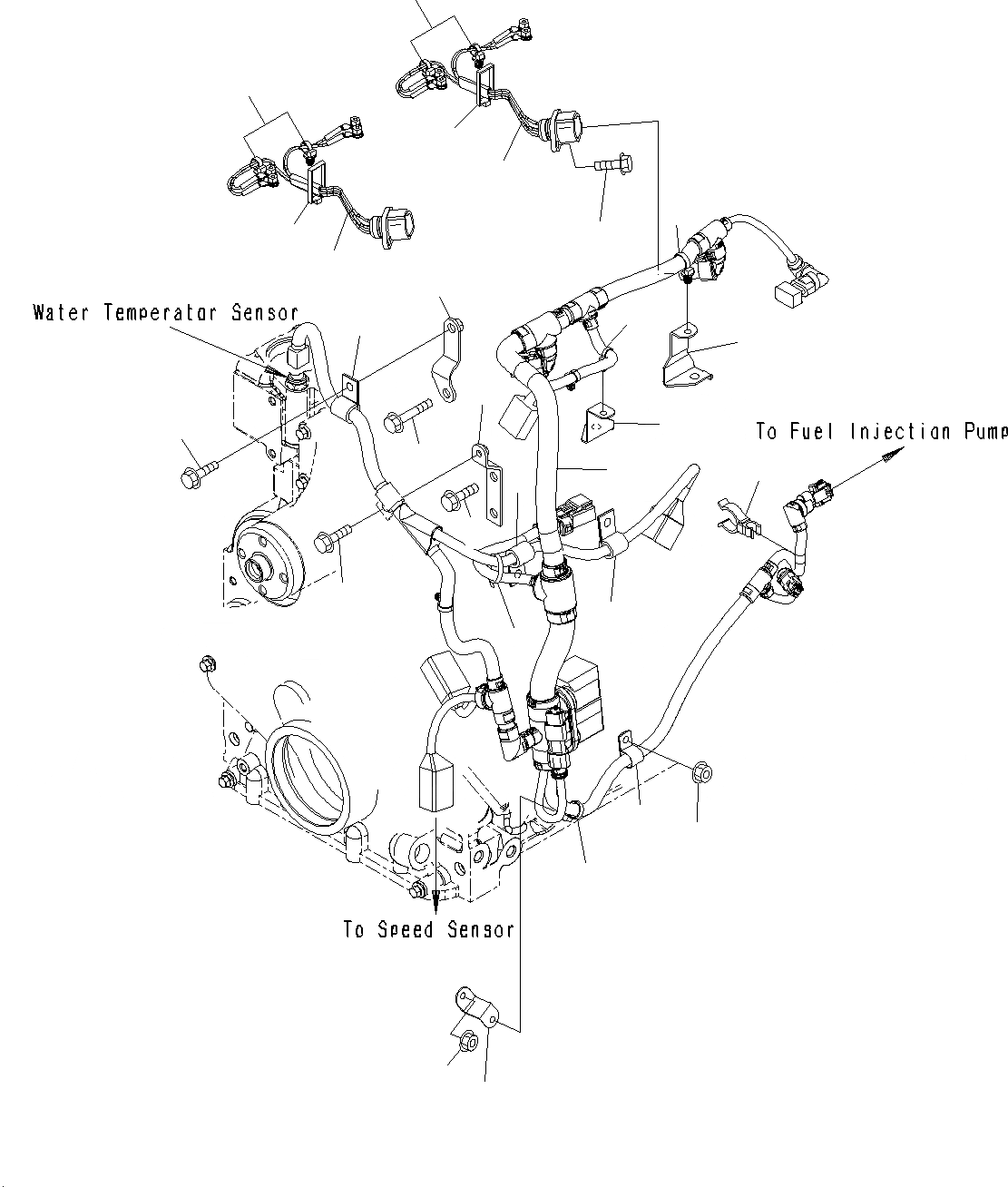 Схема запчастей Komatsu PC195LC-8 - WIRE Э/ПРОВОДКА A