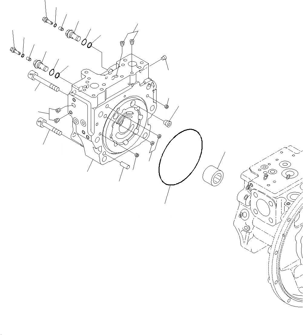 Схема запчастей Komatsu PC195LC-8 - ОСНОВН. ПОРШЕНЬ НАСОС, ВНУТР. ЧАСТИ (/9) B