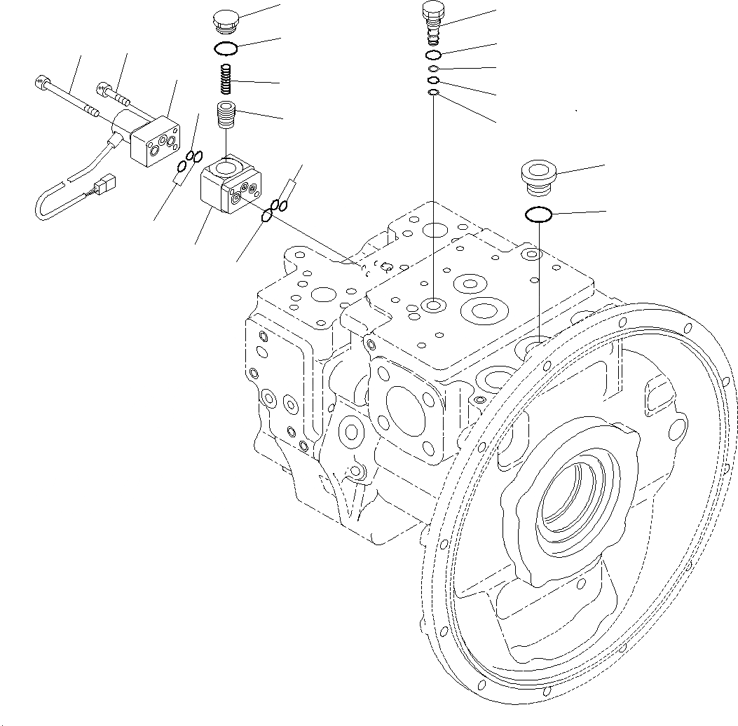 Схема запчастей Komatsu PC195LC-8 - ОСНОВН. ПОРШЕНЬ НАСОС, ВНУТР. ЧАСТИ (9/9)(J-J) B