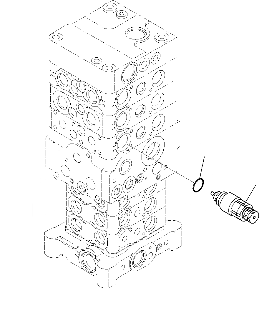 Схема запчастей Komatsu PC195LC-8 - УПРАВЛЯЮЩ. КЛАПАН ( СЕКЦ.)(ВНУТР. ЧАСТИ)(7/) H