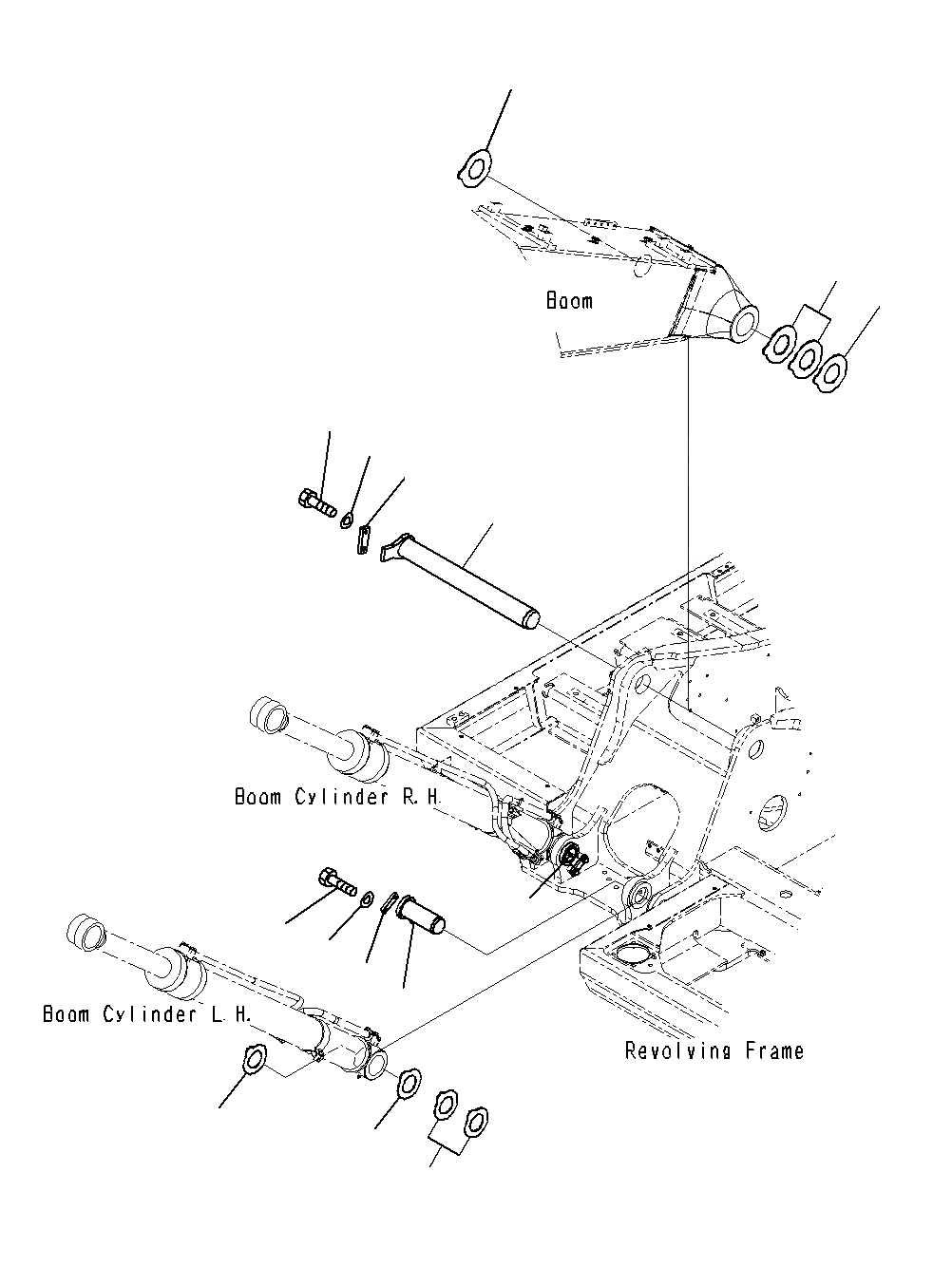 Схема запчастей Komatsu PC195LC-8 - ПАЛЕЦ СТРЕЛЫ( HOUR СМАЗКА INTERVAL)(J97-UP) J